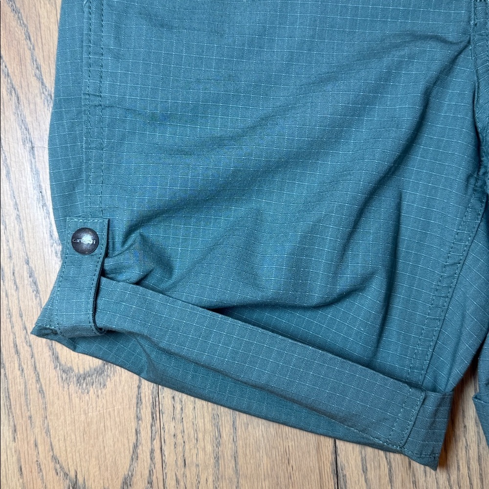Carhartt Women's Force Original Fit Work Short Musk Green Size 4 - Picture 4 of 13